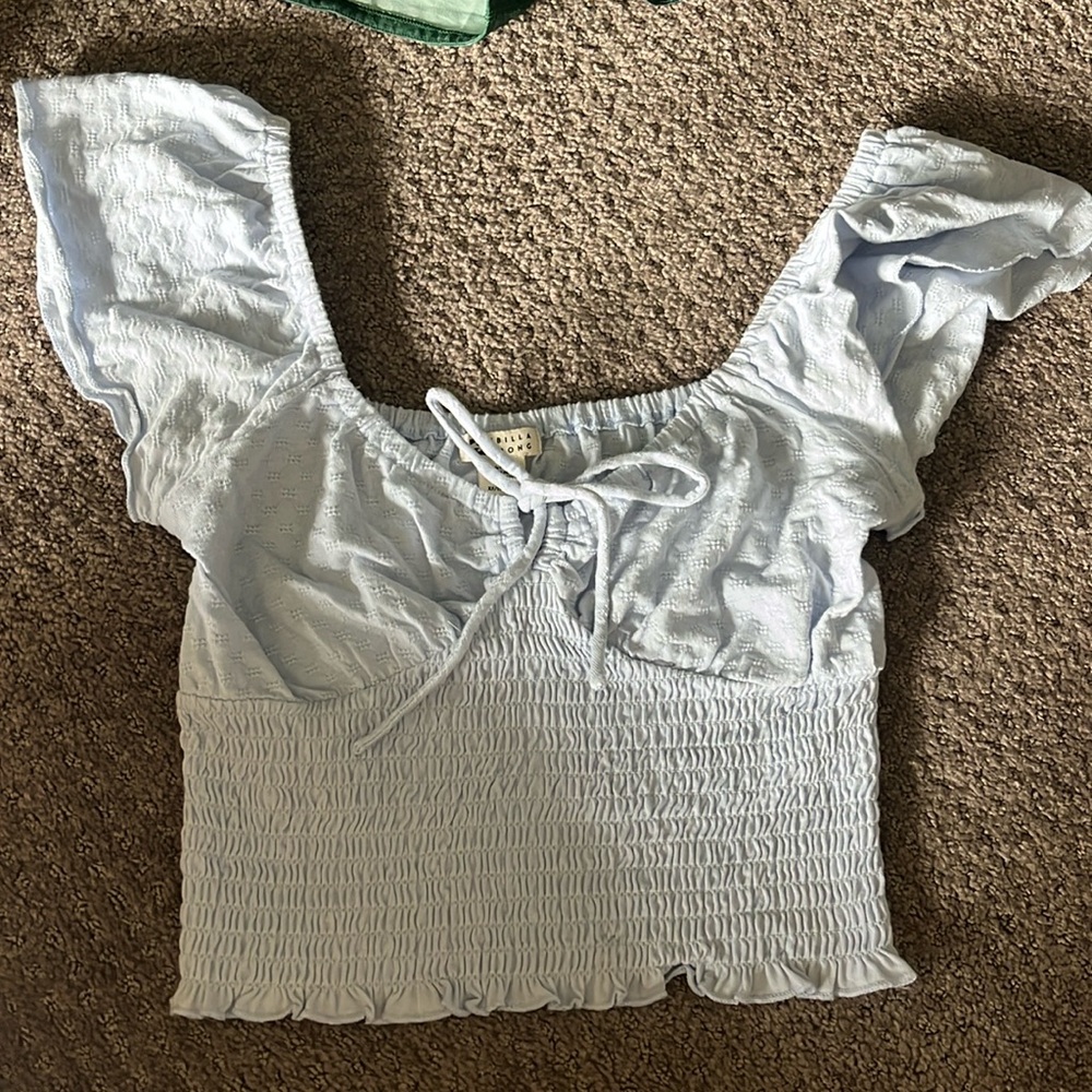 Billa bong light blue top